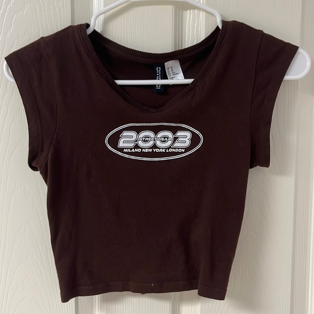 DIVIDED H&M Cropped Tee
